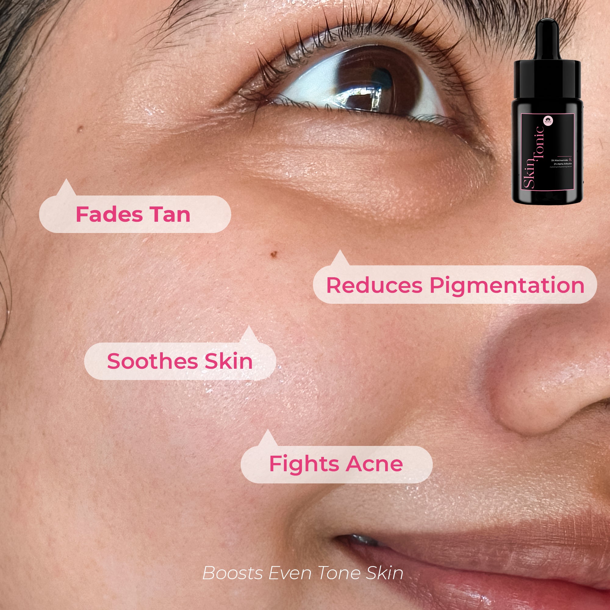Skin Tonic Face Serum -  Enriched with 5% Niacinamide and 2% Alpha Arbutin