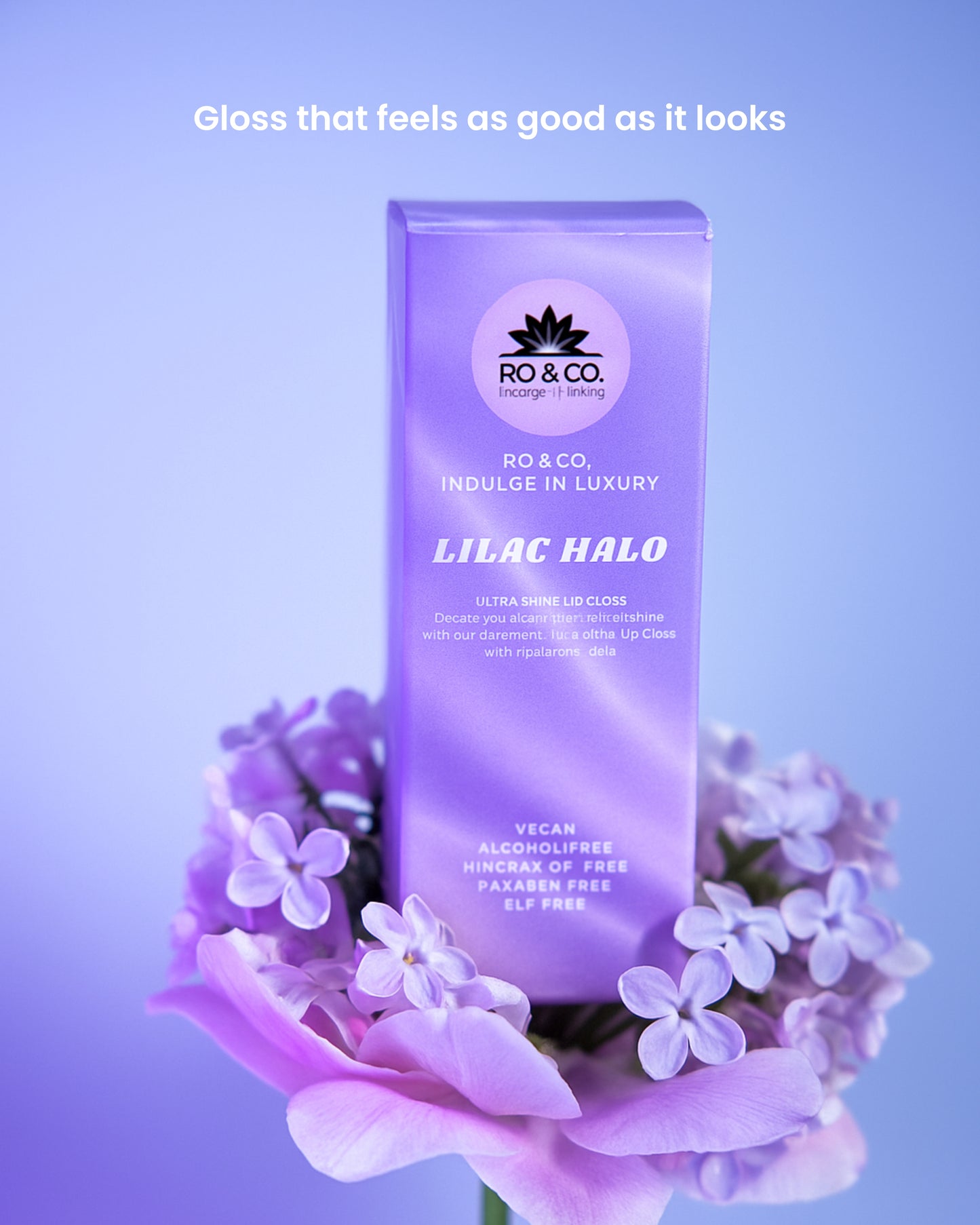 Lilac Halo Lip Gloss- Ultra Shine Lip Gloss with Hyaluronic Acid