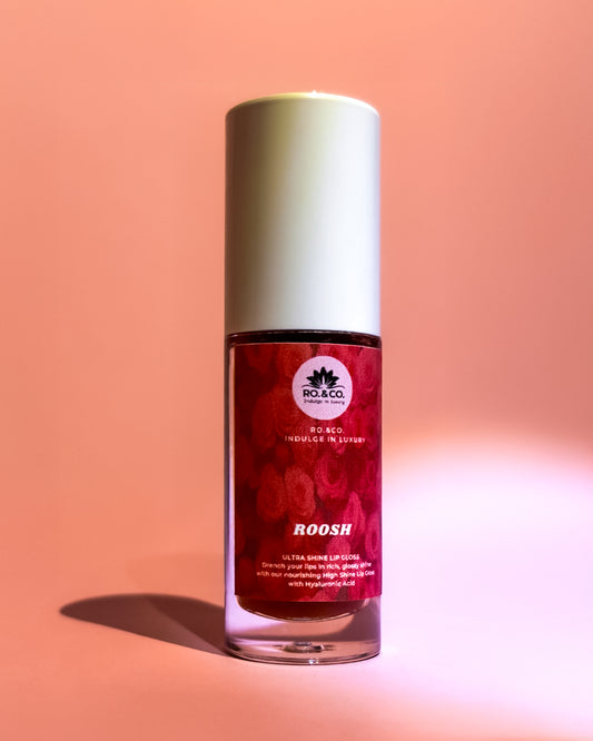 Roosh Lip Gloss- Ultra Shine Lip Gloss with Hyaluronic Acid
