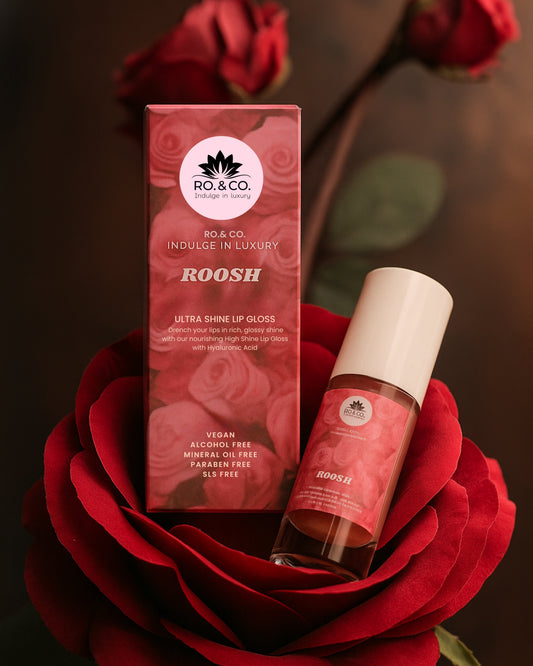 Roosh Lip Gloss- Ultra Shine Lip Gloss with Hyaluronic Acid