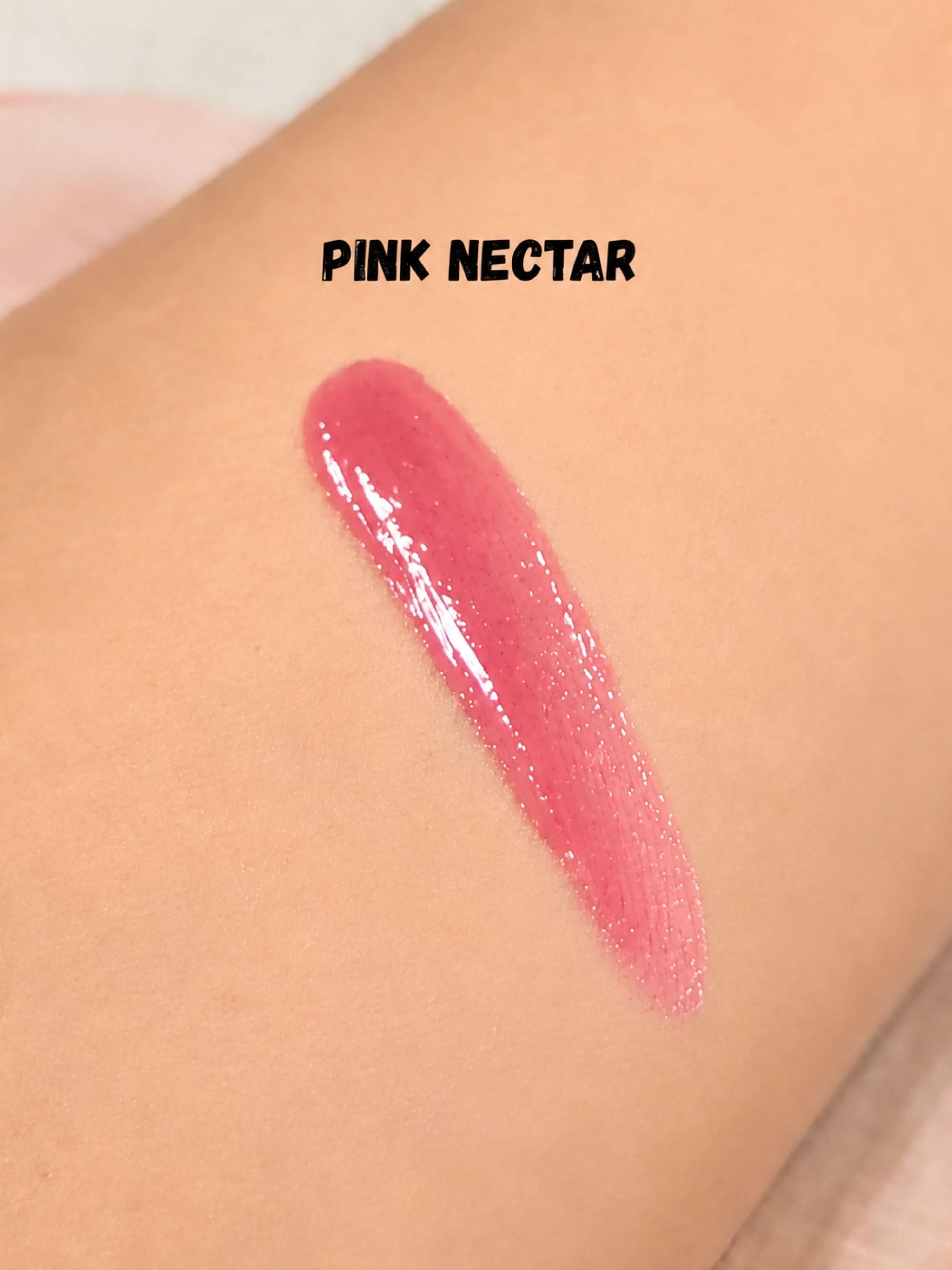 Pink Nectar Lip Gloss- Ultra Shine Lip Gloss with Hyaluronic Acid