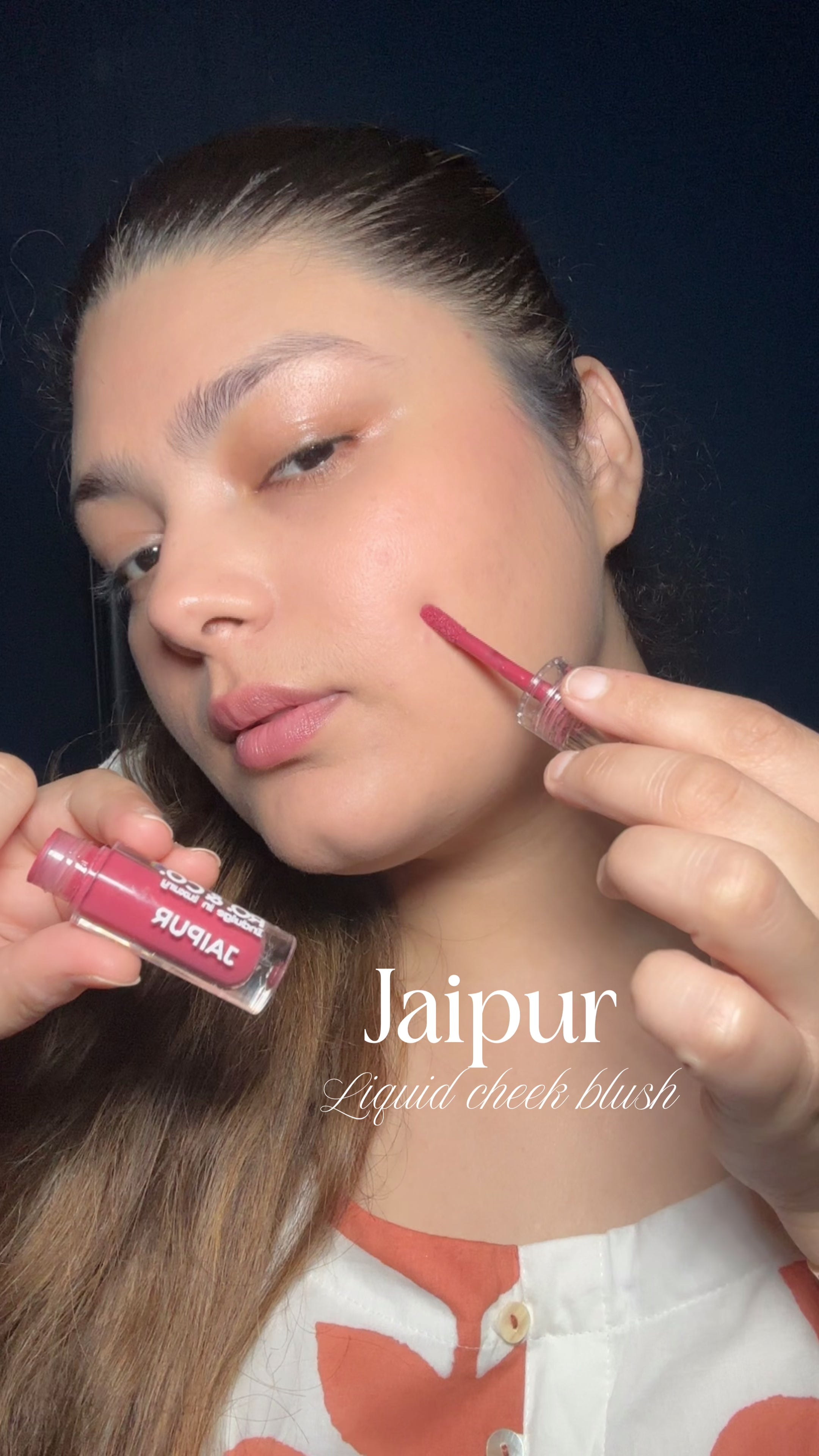 Load video: Flamingo - Liquid Cheek Blush with SPF 35